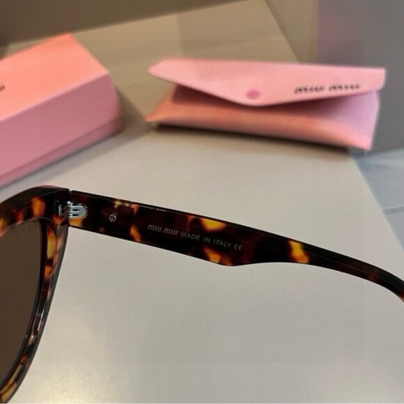 Miu Miu Brown Tortoise Sunglasses